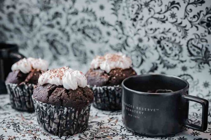 coffee break con muffin alla guinness